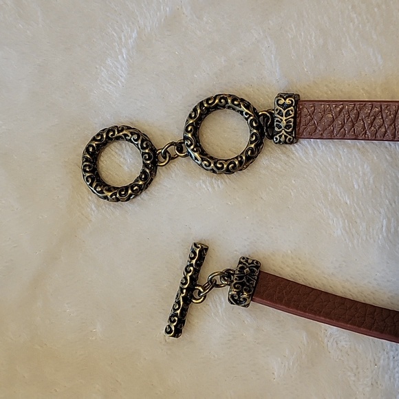 Premier Designs Wrap Bracelet Turquoise/Bronze Tone - Picture 7 of 7